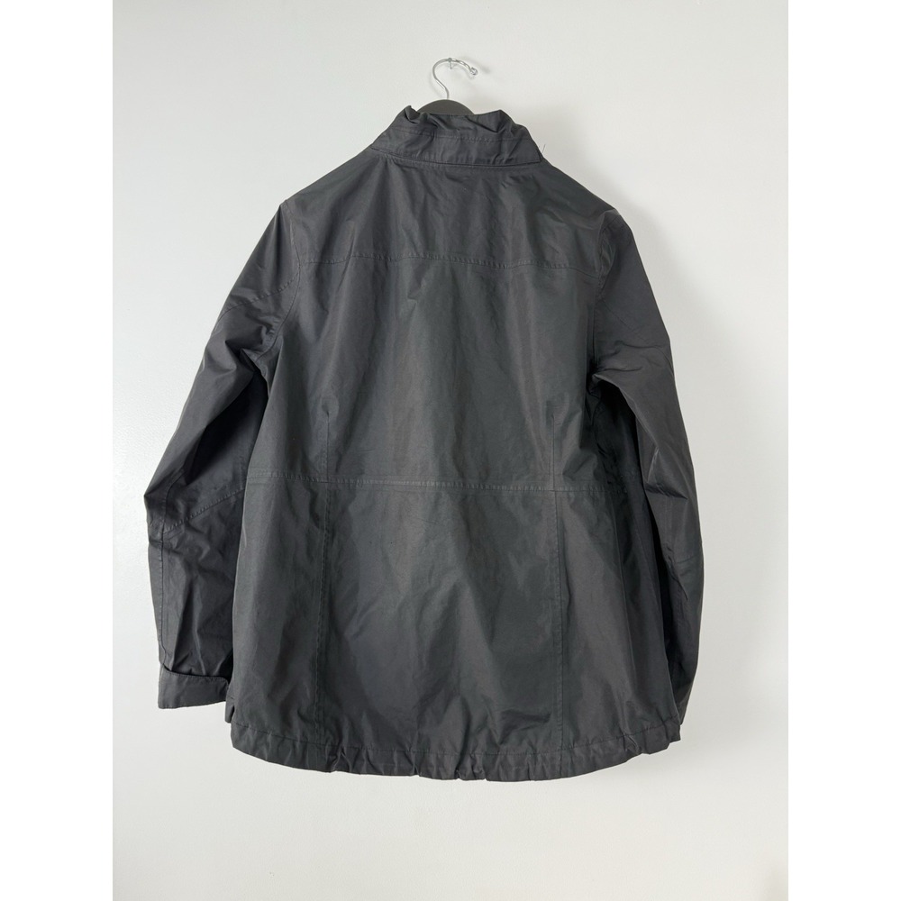 Bass Outdoor Jacket Womens size Med Black Windbreaker Water Resistant - Picture 3 of 13